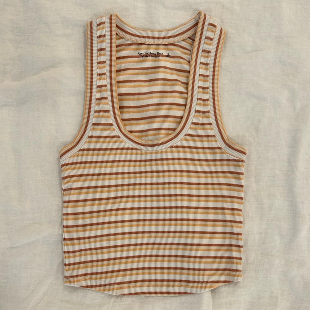 Abercrombie & Fitch Women’s Striped Crop Tank Top
